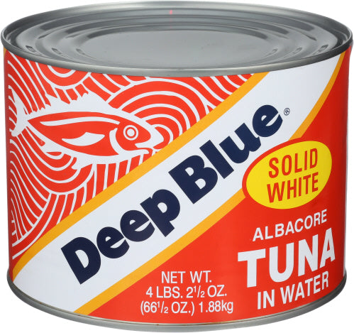 DEEP BLUE: Solid White Tuna Albacore Tuna in Water, 66.5 oz