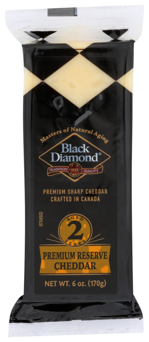 BLACK DIAMOND: 2 Year Premium Sharp Cheddar Cheese, 6 oz