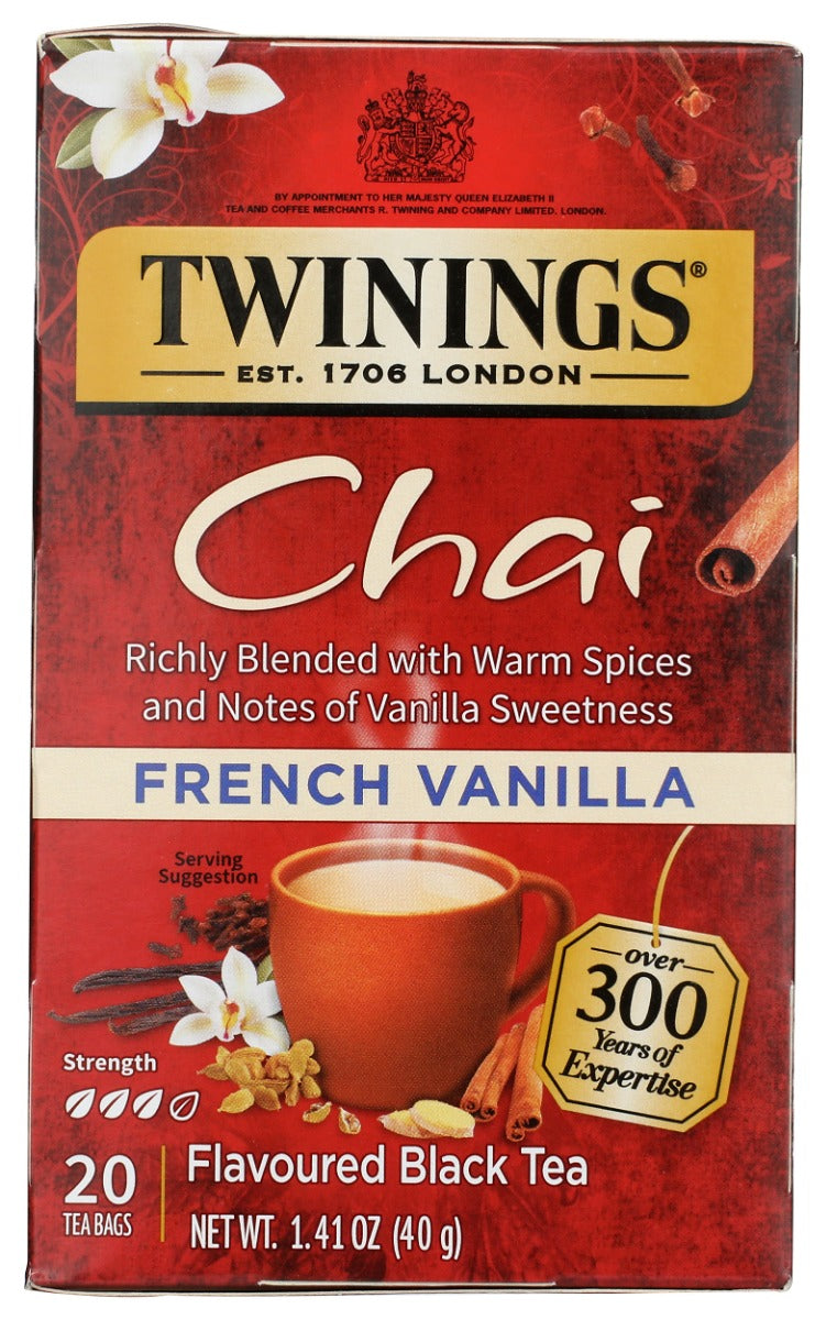 TWINING TEA: French Vanilla Chai Tea, 20 bg