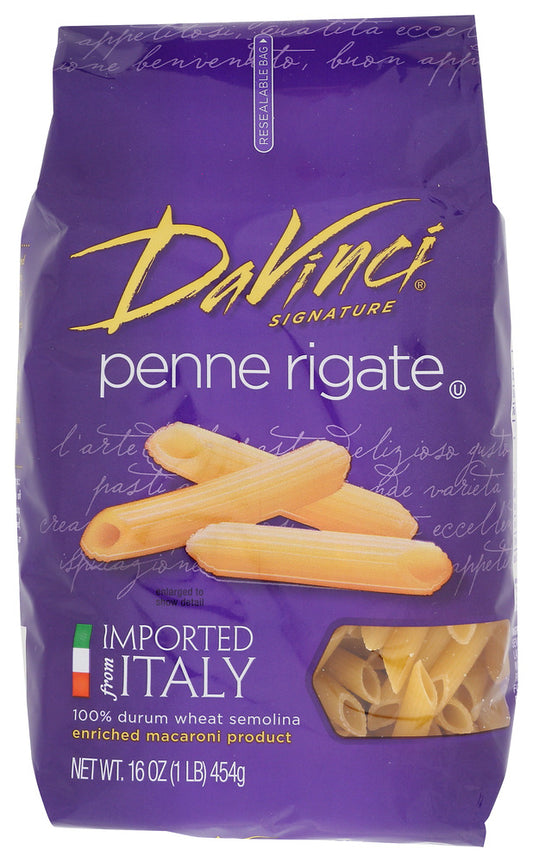 DAVINCI: Short Cuts Penne Rigate Pasta, 16 oz