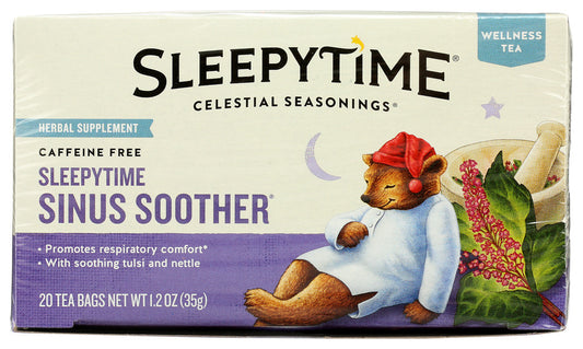 CELESTIAL SEASONINGS: Sleepytime Sinus Soother Wellness Tea, 20 Tea BaGs