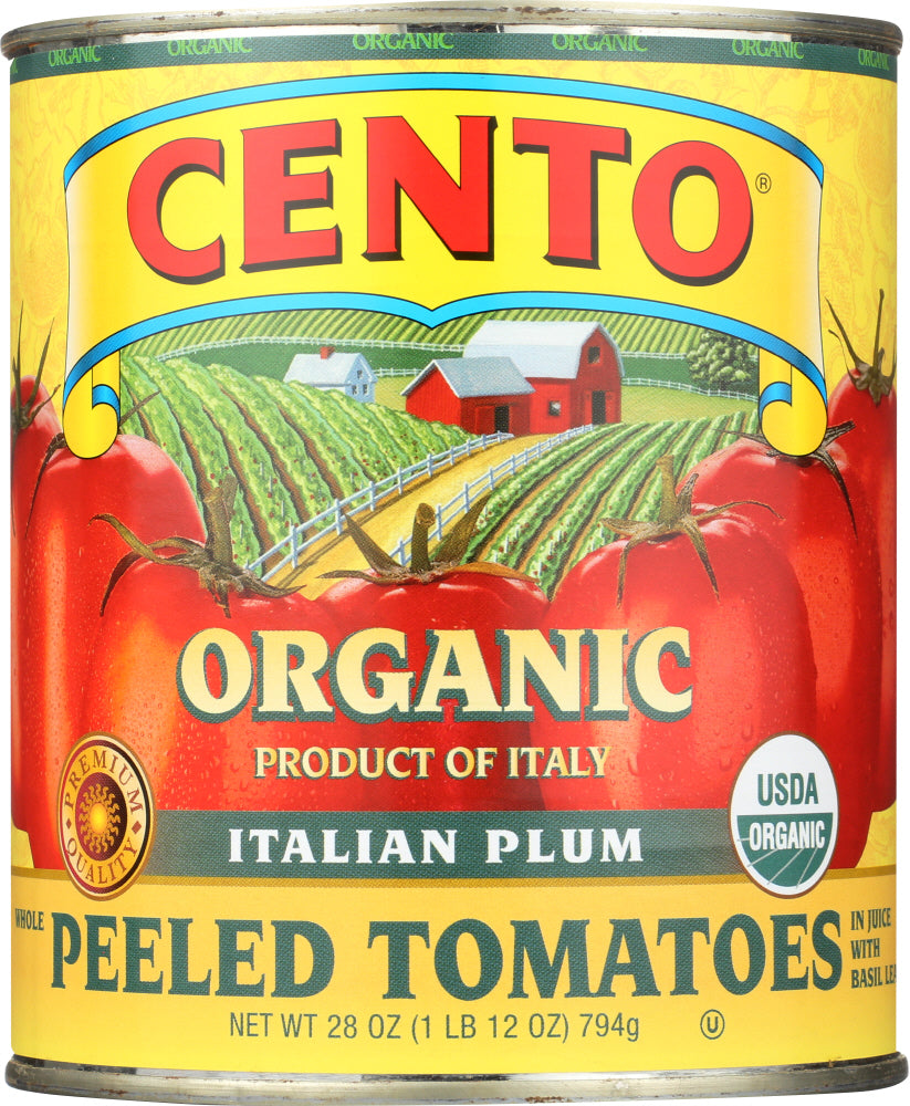 CENTO: Organic Italian Whole Peeled Tomatoes, 28 oz