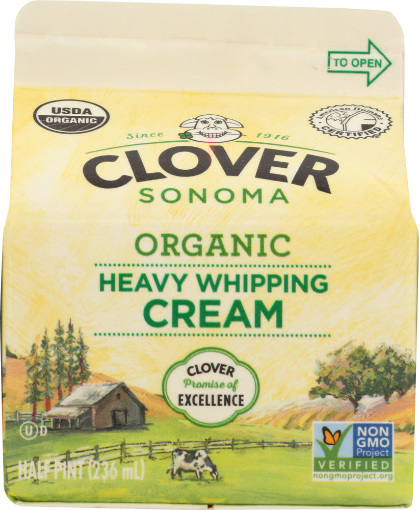 CLOVER SONOMA: Whip Cream Hpt Organic, 16 oz