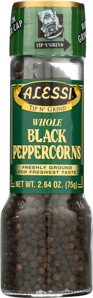 ALESSI: Whole Black Peppercorns, 2.64 oz