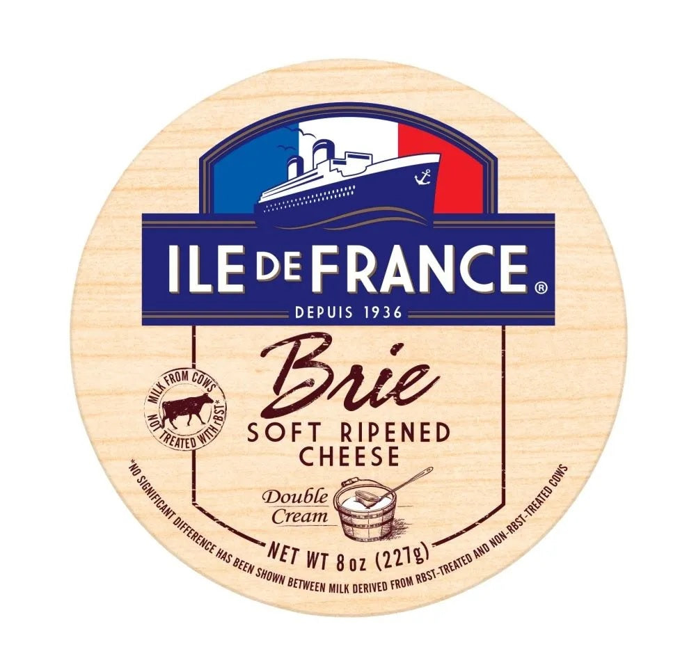 ILE DE FRANCE: Brie Soft Ripened Cheese, 8 oz