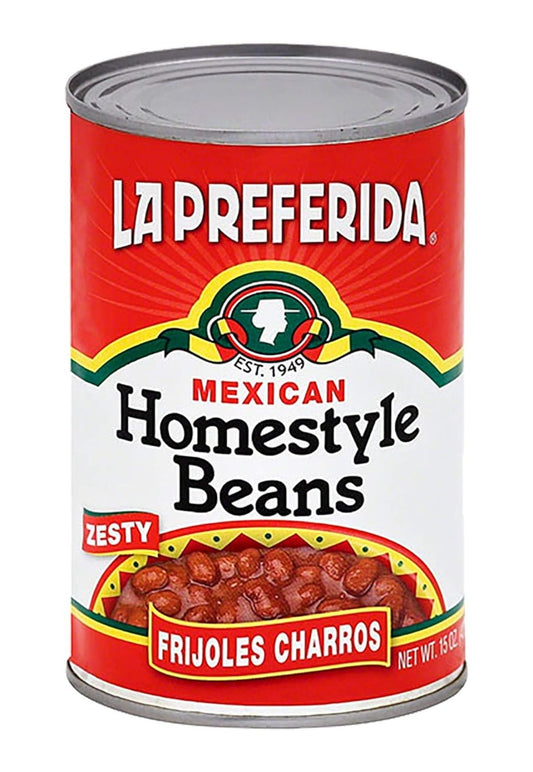 LA PREFERIDA: Bean Frijole Charros Home Style, 15 oz