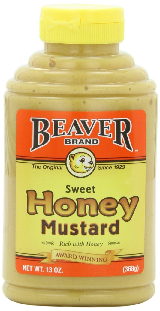BEAVER: Honey Mustard Squeeze Bottle, 13 oz