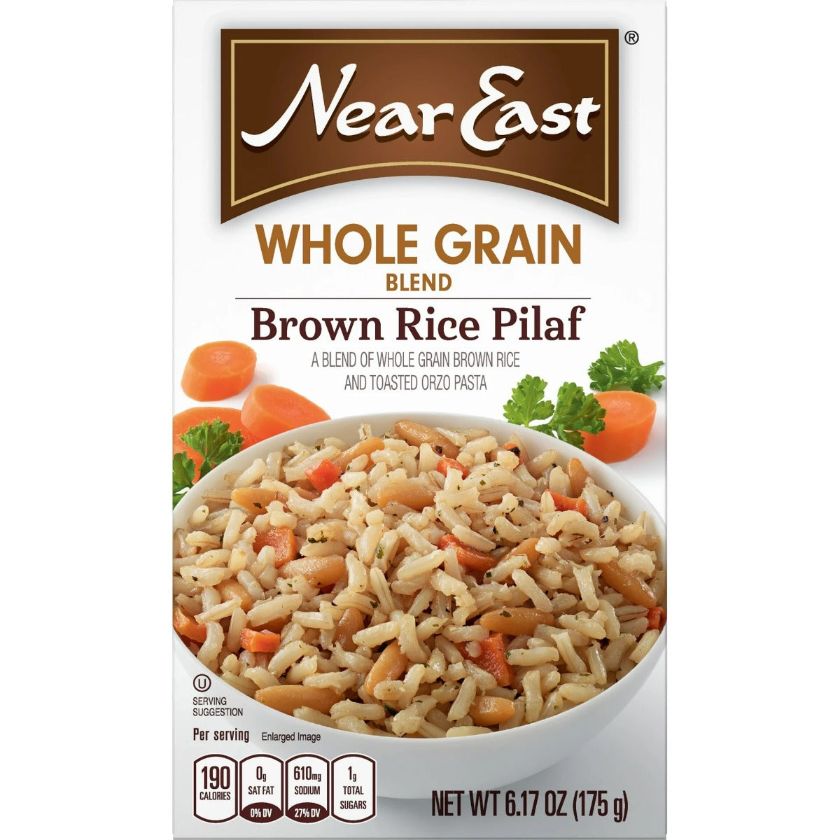 NEAR EAST: Rice Mix Whole Grain Pilaf Brown, 6.17 oz