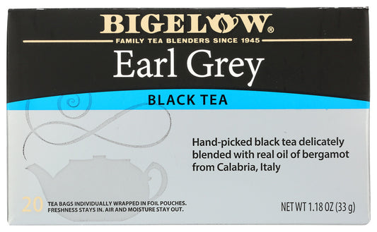 BIGELOW: Tea Black Tea Earl Grey, 20 tea bags