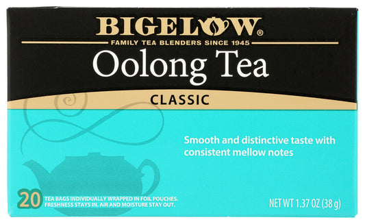 BIGELOW: Oolong Tea Classic 20 Tea Bags, 1.50 oz