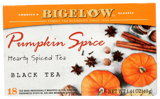 BIGELOW: Pumpkin Spice Black Tea, 1.44 oz