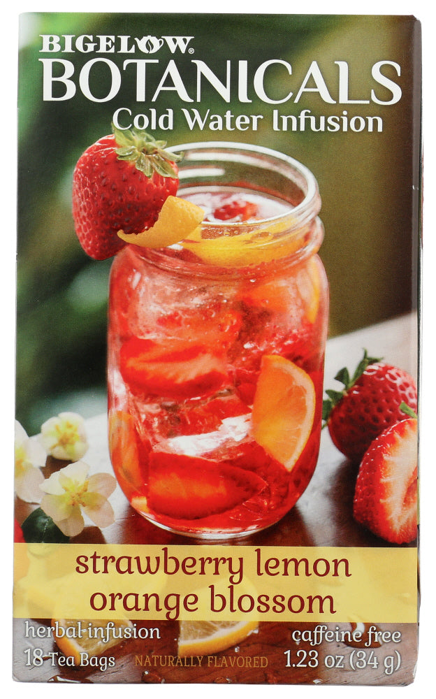 BIGELOW: Strawberry Lemon Orange Blossom Cold Water Infusion Tea, 1.23 oz