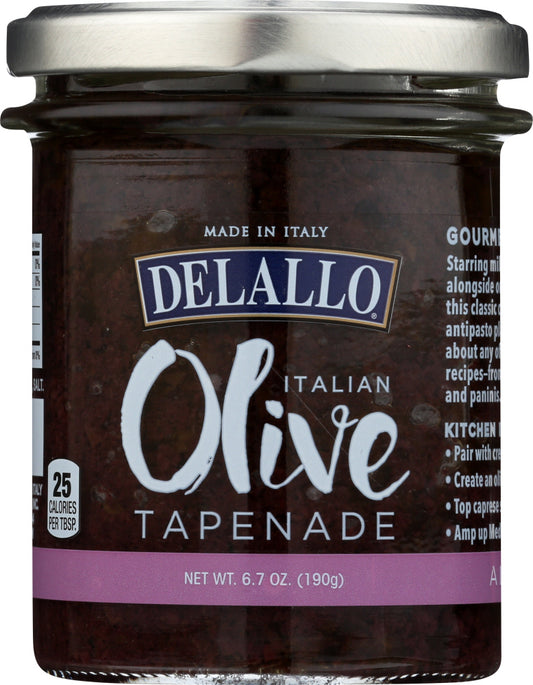DELALLO: Black Olive Tapenade, 6.7 oz