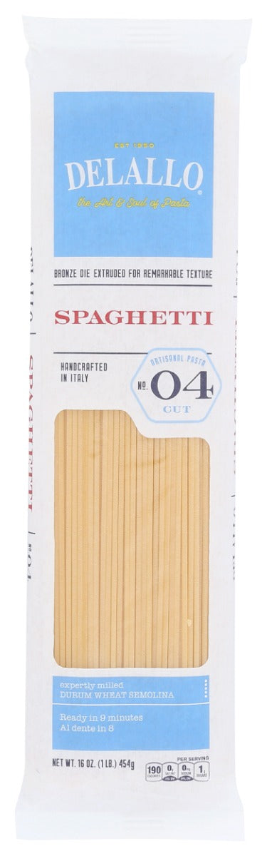 DELALLO: Spaghetti Pasta Bag, 16 oz