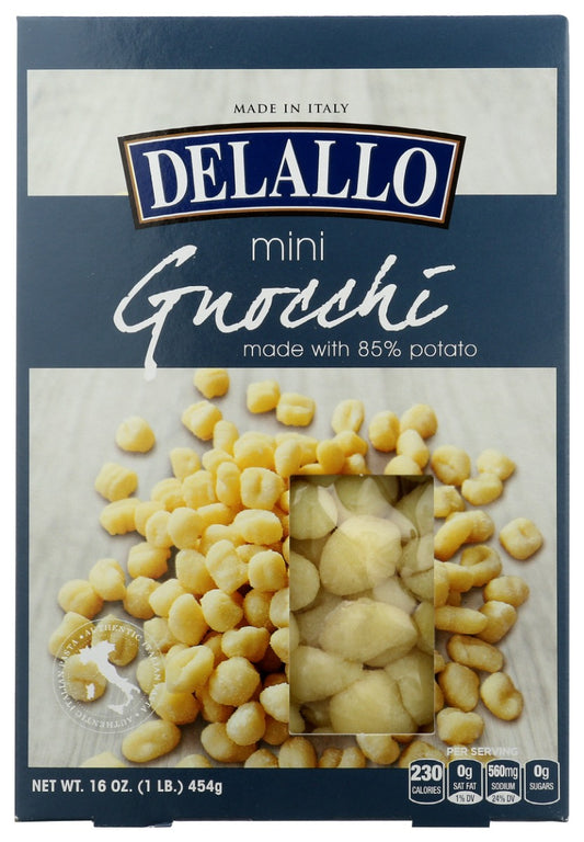 DELALLO: Gnocchi Mini Potato, 16 oz