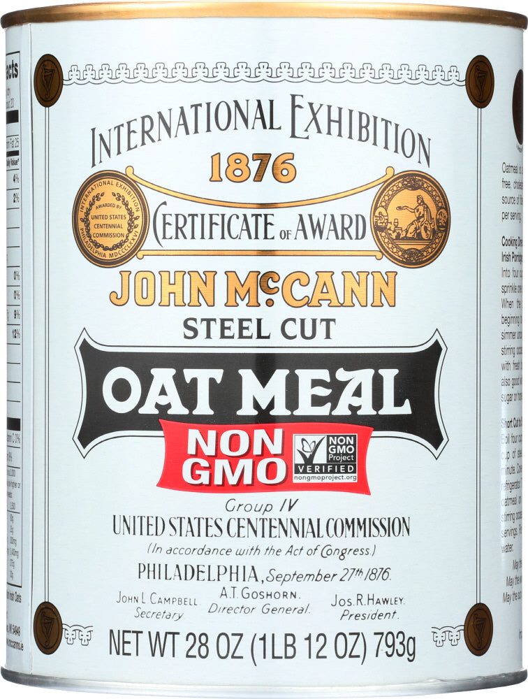 MCCANN: Traditional Steel Cut Irish Oatmeal, 28 oz