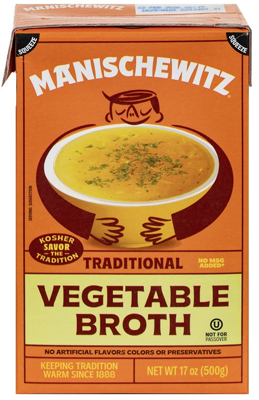 MANISCHEWITZ: Vegetable Broth, 17 fo