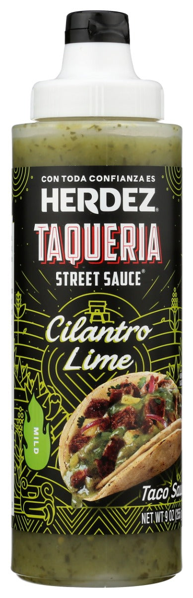 HERDEZ: Taqueria Cilantro Lime Taco Sauce Mild, 9 oz