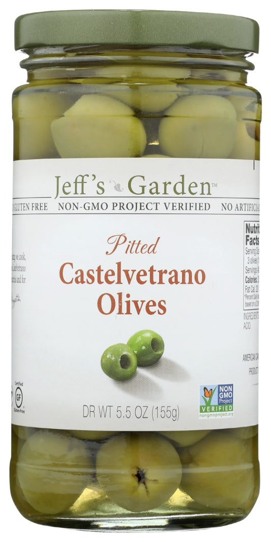 JEFFS NATURALS: Pitted Castelvetrano Olives, 5.5 oz
