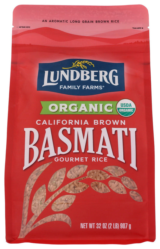 LUNDBERG: Rice Brwn Basmati Org Gf, 32 oz