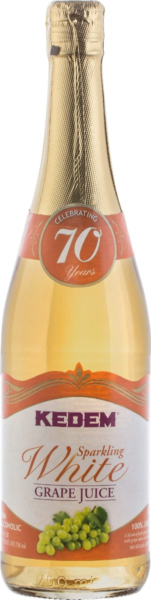 KEDEM: Sparkling White Grape Juice, 25.4 fo