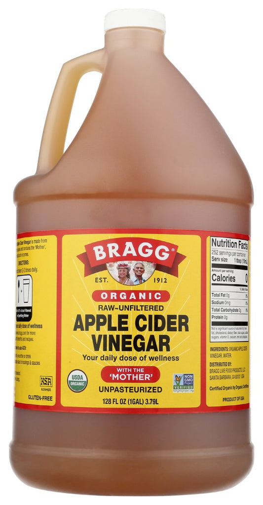 BRAGG: Organic Apple Cider Vinegar, 1 ga