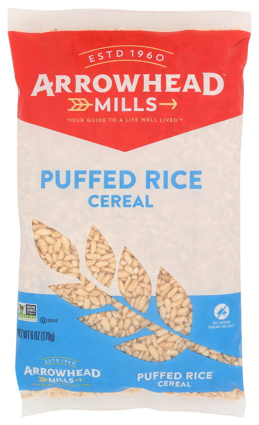 ARROWHEAD MILLS: Natural Puffed Rice Cereal, 6 oz
