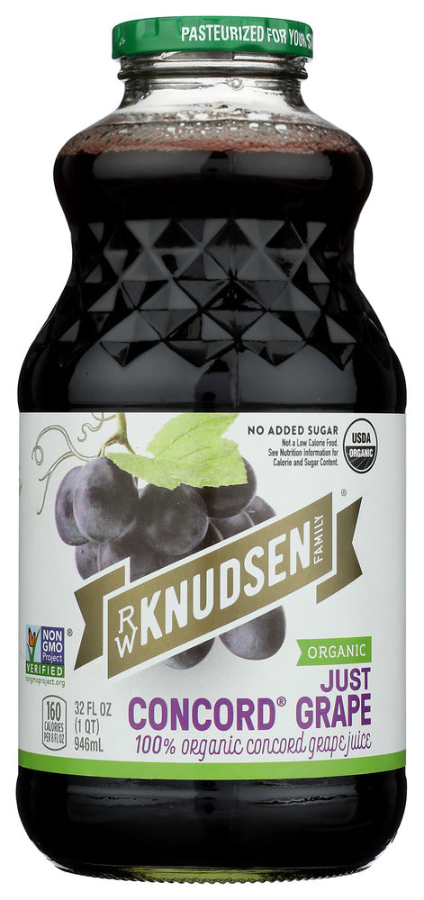 R.W. KNUDSEN FAMILY: Organic Juice Just Concord Grape, 32 oz