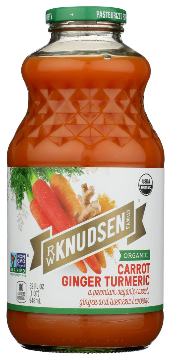 KNUDSEN: Juice Turmeric Ginger Carrot Organic, 32 oz