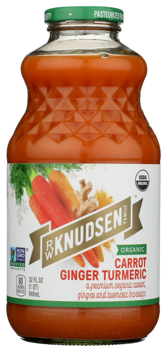 KNUDSEN: Juice Turmeric Ginger Carrot Organic, 32 oz