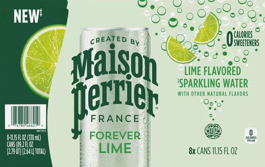 MAISON PERRIER: Forever Lime Sparkling Water 8pk, 89.2 fo