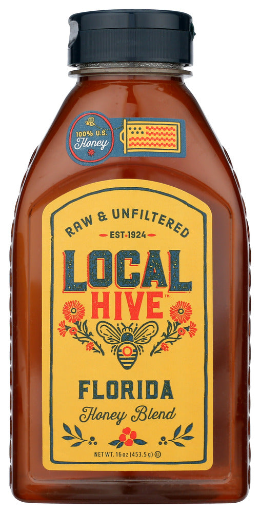 LOCAL HIVE: Florida Raw and Unfiltered Honey, 16 oz