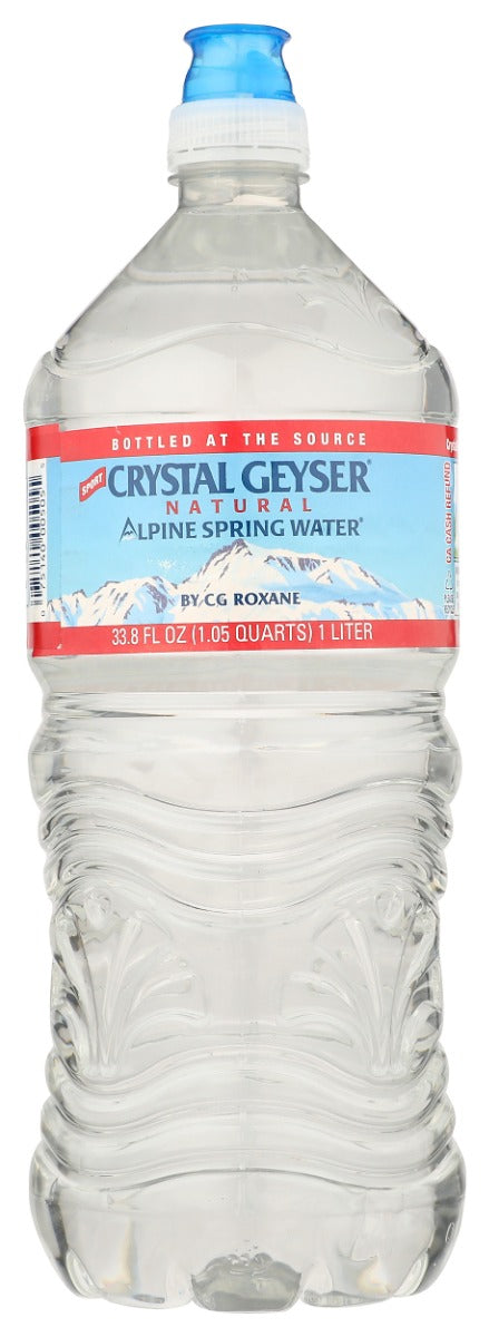 CRYSTAL GEYSER: Alpine Spring Water Sport Cap, 1 lt