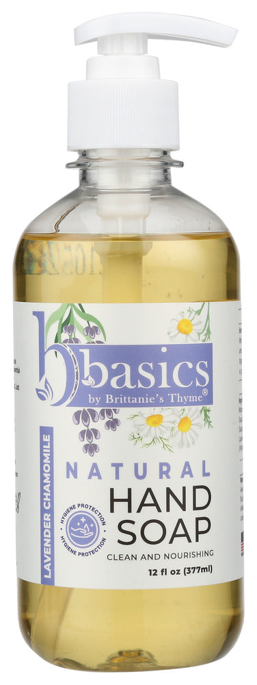 BRITTANIES THYME: Lavender Chamomile Natural Hand Soap, 12 oz
