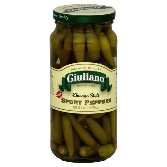 GIULIANO: Chicago Style Sport Peppers, 16 oz