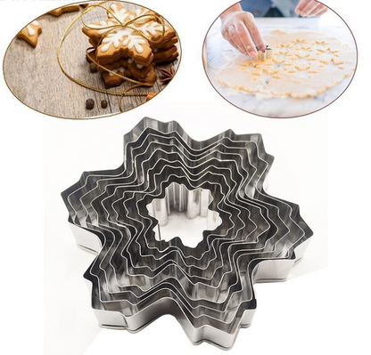 Snowflake Cookie Cutter Set - 9 Piece Molds