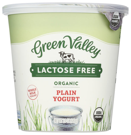 GREEN VALLEY CREAMERY: Lactose Free Organic Plain Whole Milk Yogurt, 24 oz