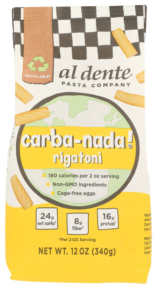 AL DENTE: Carba Nada Rigatoni, 12 oz