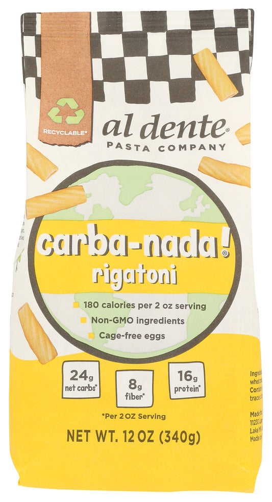 AL DENTE: Carba Nada Rigatoni, 12 oz