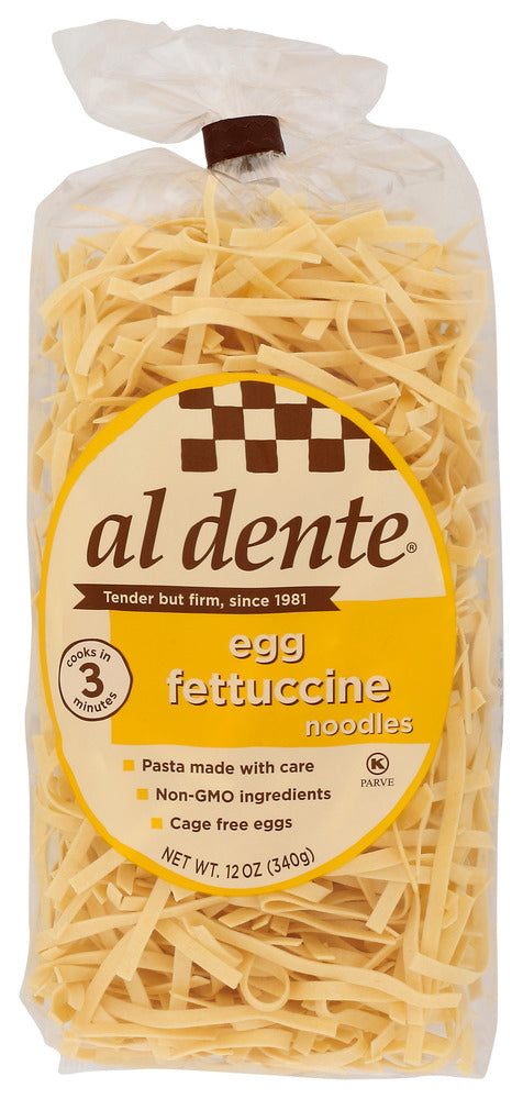 AL DENTE: Egg Fettucine Noodles, 12 oz