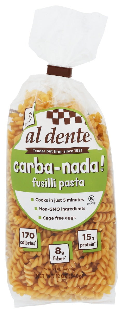 AL DENTE: Pasta Carba Nada Fusilli, 12 oz
