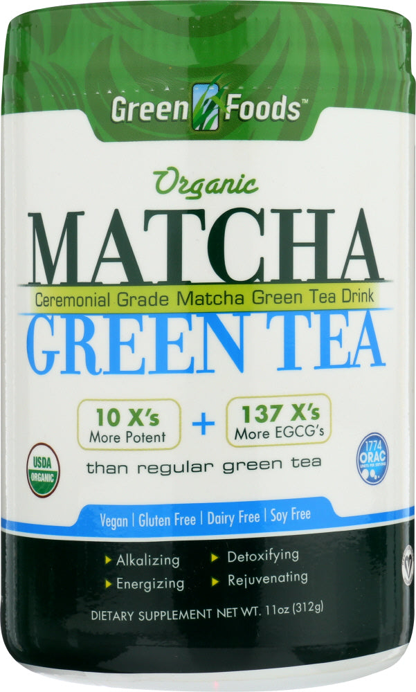 GREEN FOODS: Organic Matcha Green Tea, 11 oz