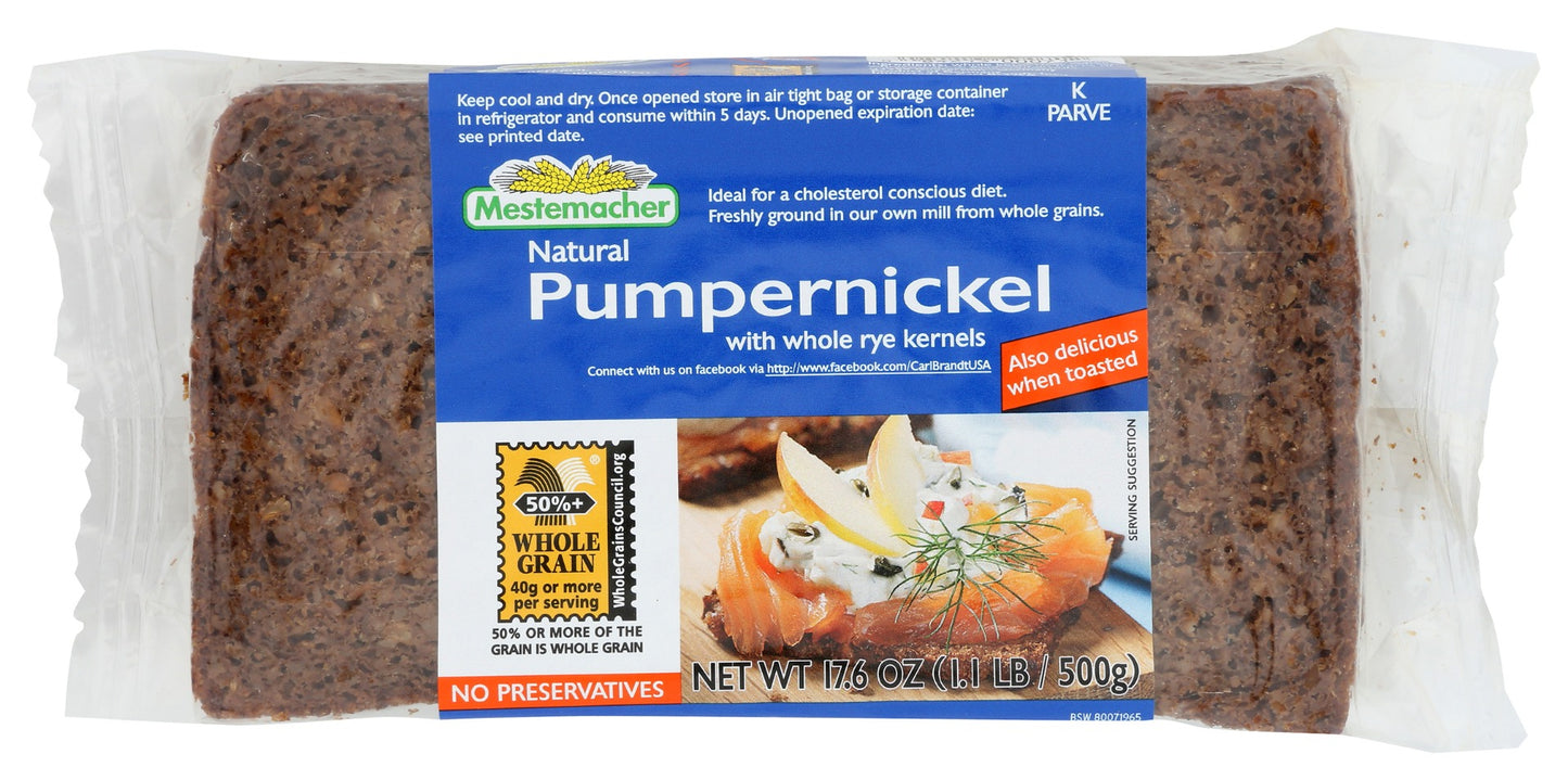 MESTEMACHER: Pumpernickel Bread, 17.6 oz