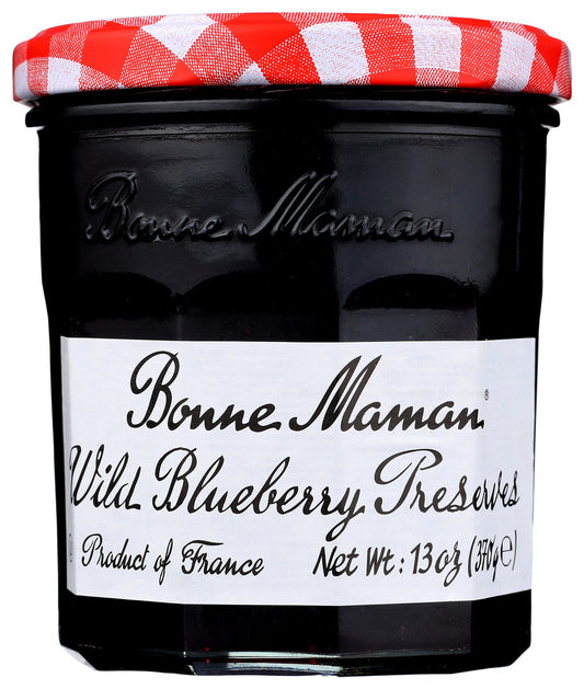 BONNE MAMAN: Wild Blueberry Preserves, 13 oz