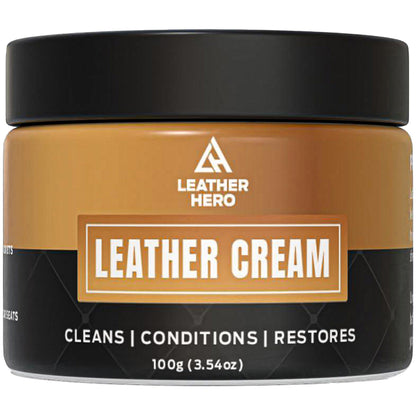 Leather Cleaner and Conditioner for Purses Shoes Furniture Car Interior and Leather Products - Leather Moisturizer Wont Darken Leather Couch Cleaner with Protector Non-Toxic & Safe
