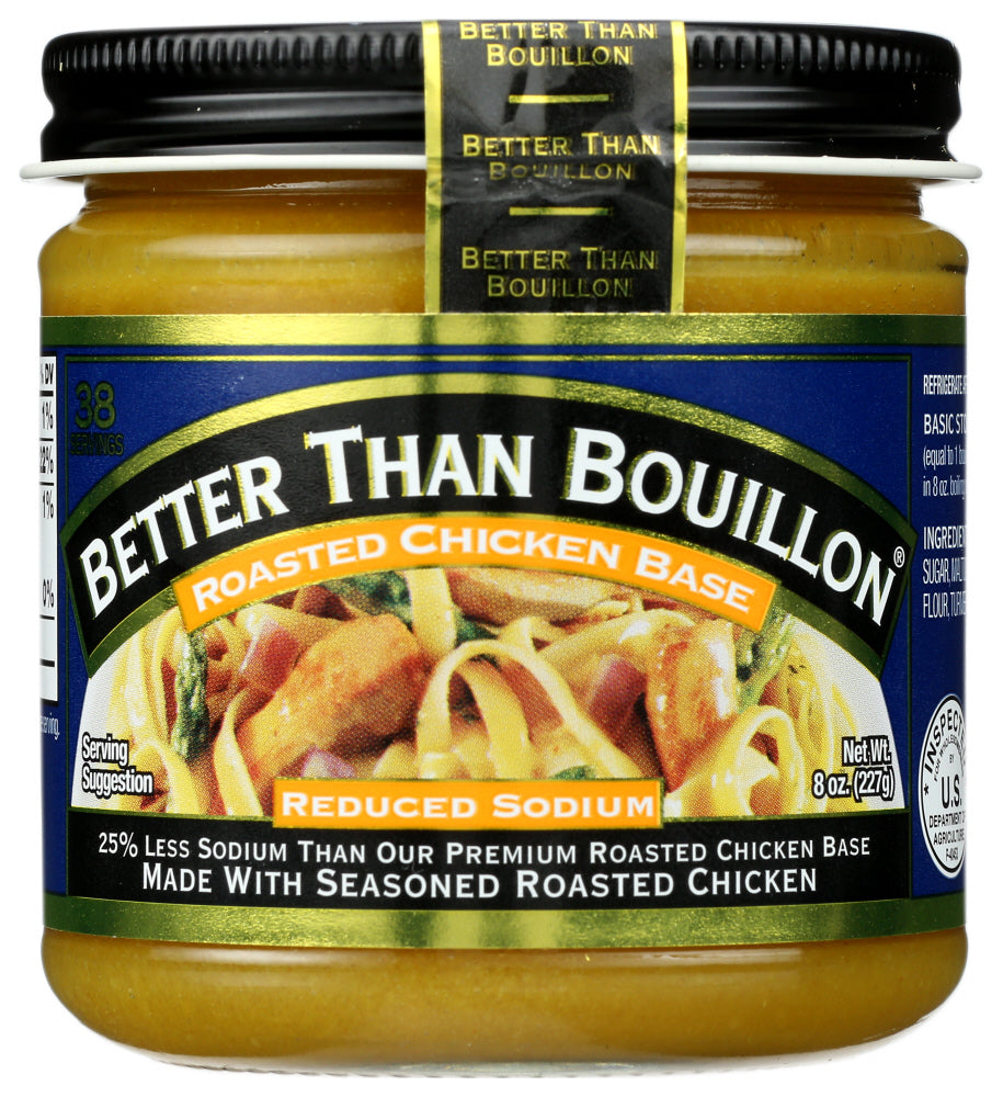 BETTER THAN BOUILLON: Reduced Sodium Roasted Chicken Base, 8 oz