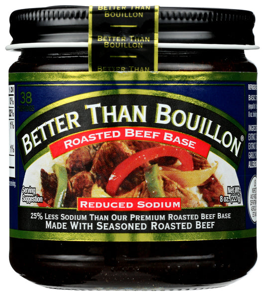 BETTER THAN BOUILLON: All Natural Reduce Sodium Beef Base, 8 Oz