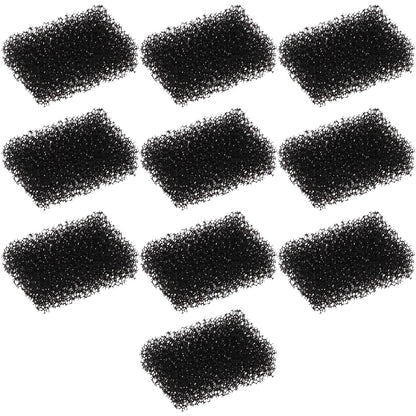 10PCS Pet Water Fountain Filter Sponge for 2.0L Pet Drinking Fountain Replacement Filters Cat Dog Water Dispenser Filters 33x23x12mm Black