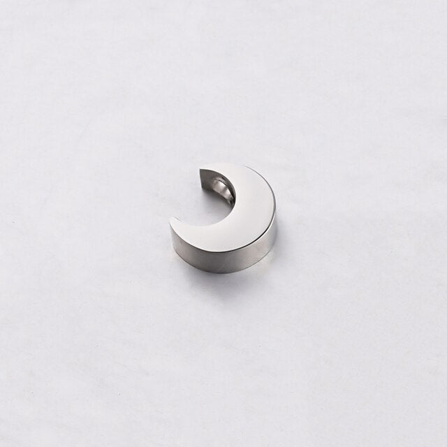 Titanium Steel Moon Bead Pendant with 1.8mm Hole