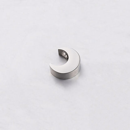 Titanium Steel Moon Bead Pendant with 1.8mm Hole